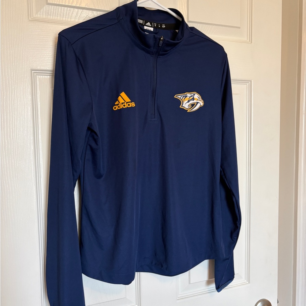 Adidas Nashville PREDS NHL quarter zip